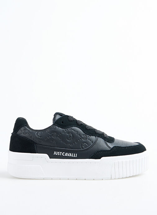 Just Cavalli Siyah Kadın Deri Sneaker 78RA3ST3 - Görsel 2