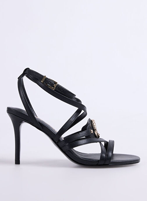 Just Cavalli Siyah Kadın Topuklu Ayakkabı 78RA3S34 - Görsel 2