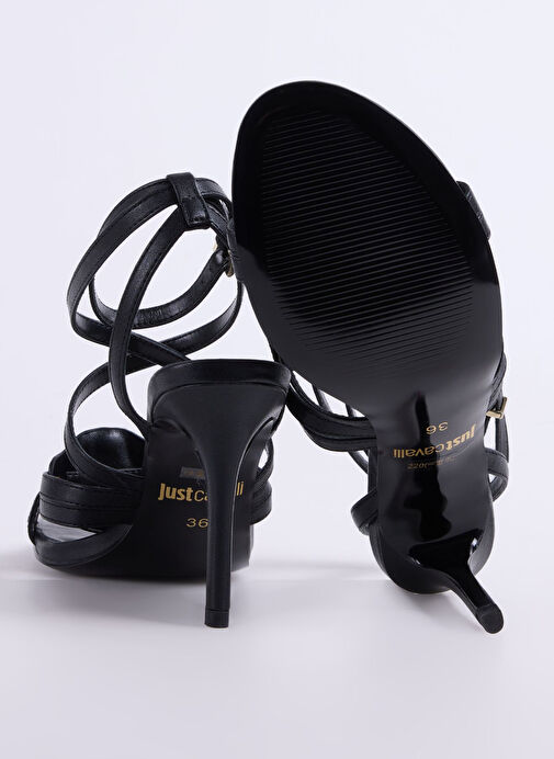 Just Cavalli Siyah Kadın Topuklu Ayakkabı 78RA3S34 - Görsel 5