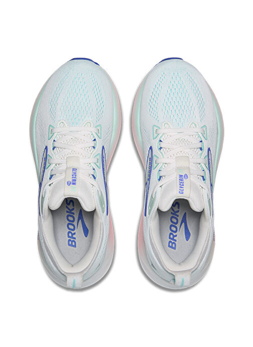 Brooks Beyaz Mavi Brooks Glycerin 1204341B110 22 Kadın Koşu Ayakkabısı