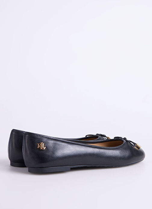 Lauren Ralph Lauren Siyah Kadın Deri Babet - Görsel 4