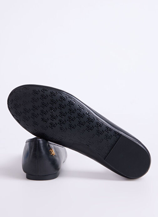 Lauren Ralph Lauren Siyah Kadın Deri Babet - Görsel 5