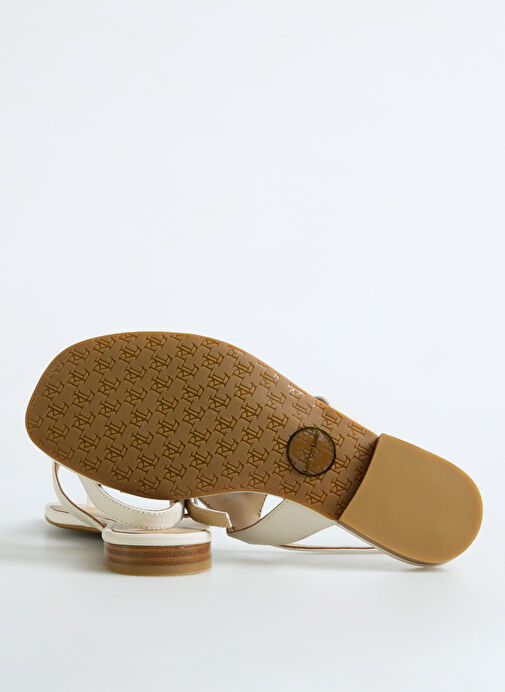 Lauren Ralph Lauren Beyaz Kadın Sandalet 802959146009 - Görsel 5