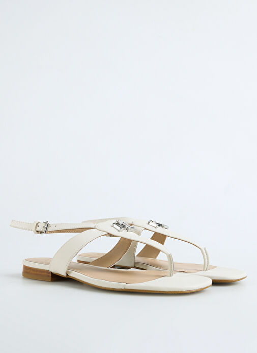 Lauren Ralph Lauren Beyaz Kadın Sandalet 802959146009 - Görsel 3