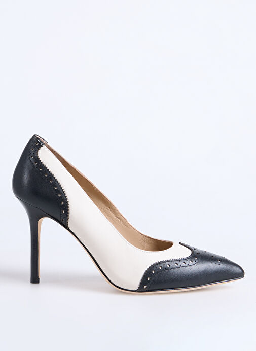 Lauren Ralph Lauren Beyaz Kadın Deri Topuklu Ayakkabı 802966870001 - Görsel 2