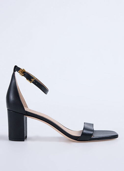 Lauren Ralph Lauren Siyah Kadın Deri Topuklu Ayakkabı 802927949001 - Görsel 2