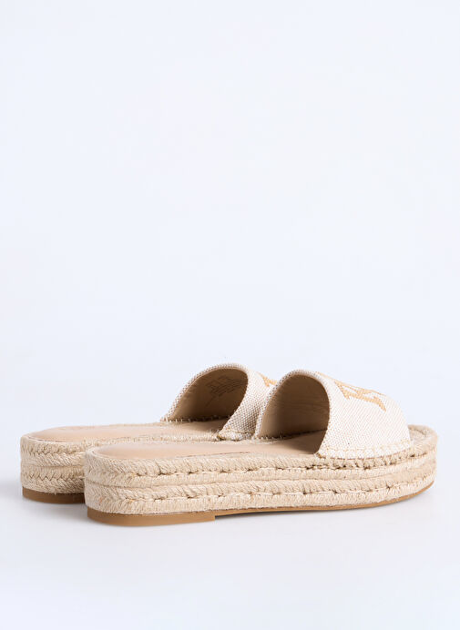 Lauren Ralph Lauren Bej Kadın Topuklu Ayakkabı 802966866001 - Görsel 4