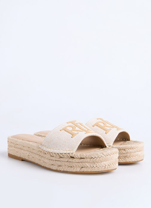 Lauren Ralph Lauren Bej Kadın Topuklu Ayakkabı 802966866001 - Görsel 3