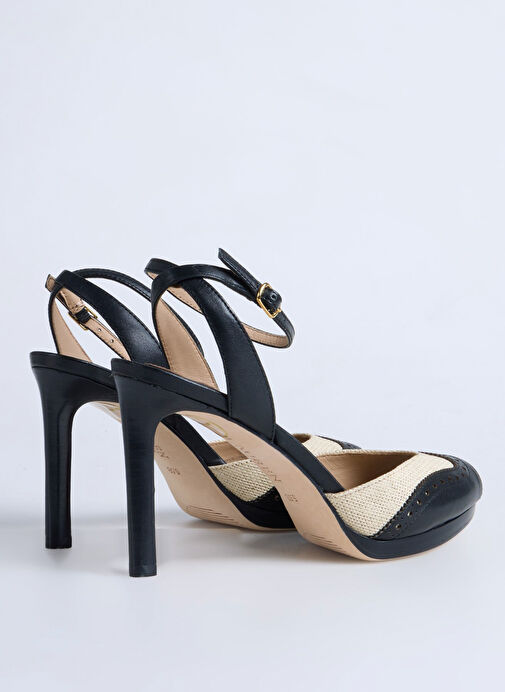 Lauren Ralph Lauren Beyaz Kadın Deri Topuklu Ayakkabı 802961810002 - Görsel 4