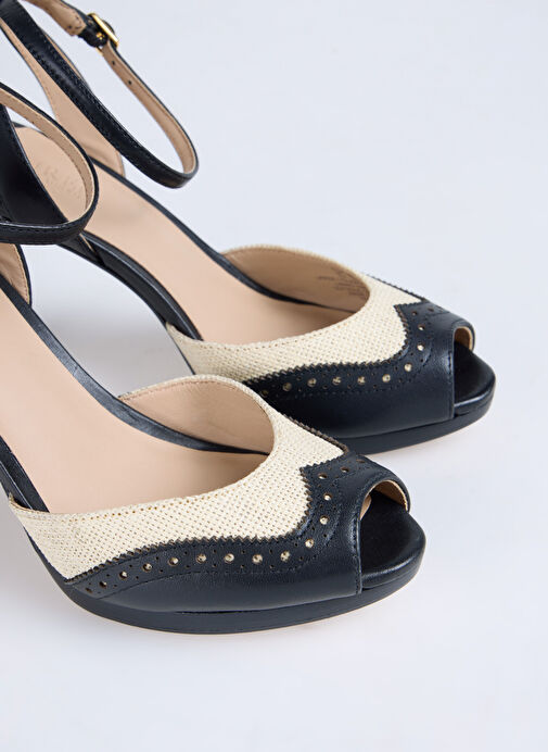 Lauren Ralph Lauren Beyaz Kadın Deri Topuklu Ayakkabı 802961810002 - Görsel 6