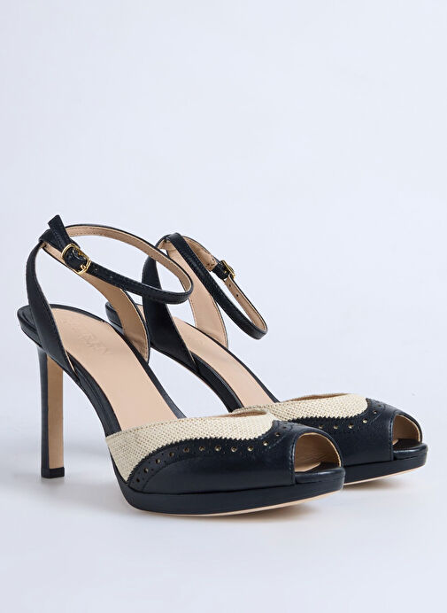 Lauren Ralph Lauren Beyaz Kadın Deri Topuklu Ayakkabı 802961810002 - Görsel 3