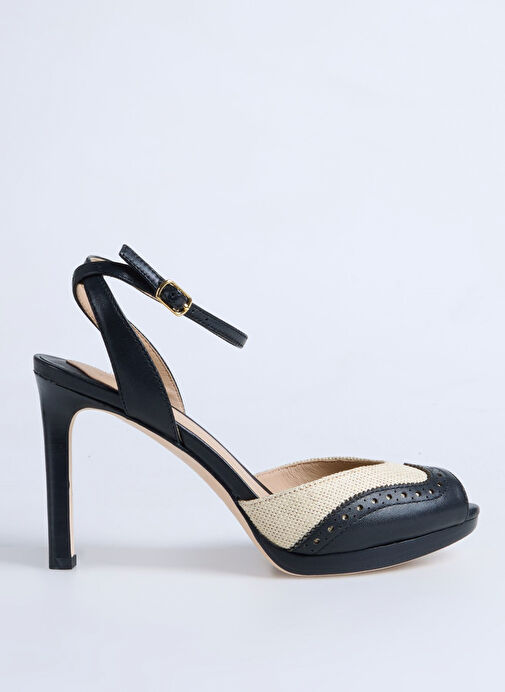 Lauren Ralph Lauren Beyaz Kadın Deri Topuklu Ayakkabı 802961810002 - Görsel 2