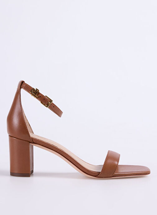 Lauren Ralph Lauren Taba Kadın Deri Topuklu Ayakkabı 802927949002 - Görsel 2
