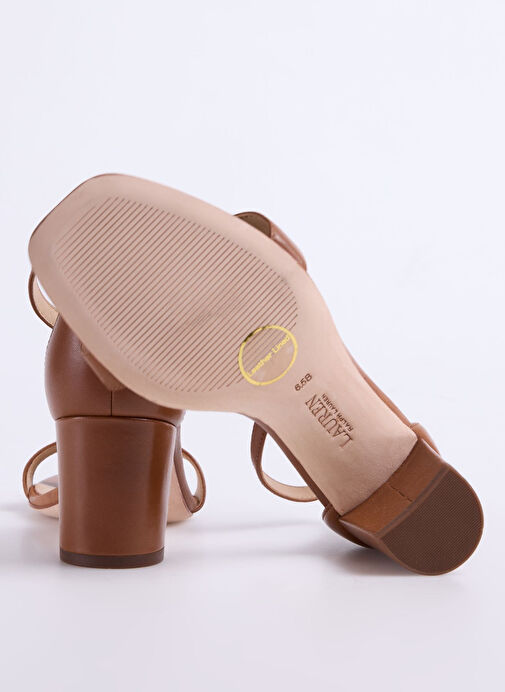 Lauren Ralph Lauren Taba Kadın Deri Topuklu Ayakkabı 802927949002 - Görsel 5