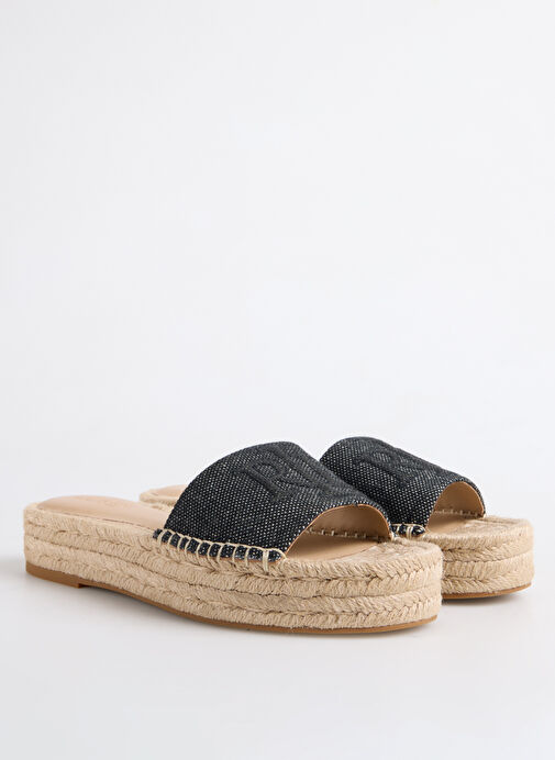 Lauren Ralph Lauren Siyah Kadın Terlik 802966866002 - Görsel 3