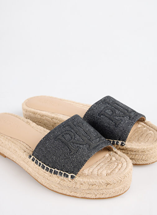 Lauren Ralph Lauren Siyah Kadın Terlik 802966866002 - Görsel 6