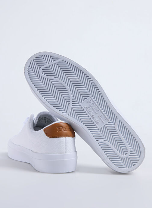 Polo Ralph Lauren Beyaz Kadın Deri Sneaker LONGWOOD - Görsel 5