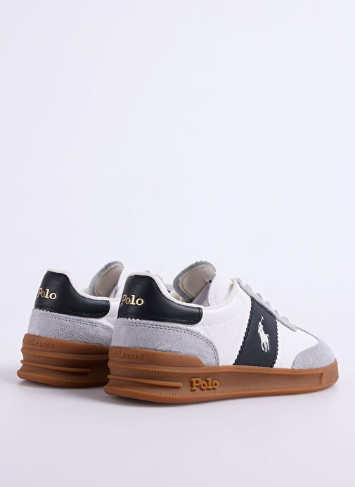 Polo Ralph Lauren Beyaz Kadın Deri Sneaker HRT AERA PP - Görsel 4