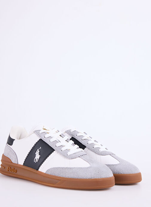 Polo Ralph Lauren Beyaz Kadın Deri Sneaker HRT AERA PP - Görsel 6