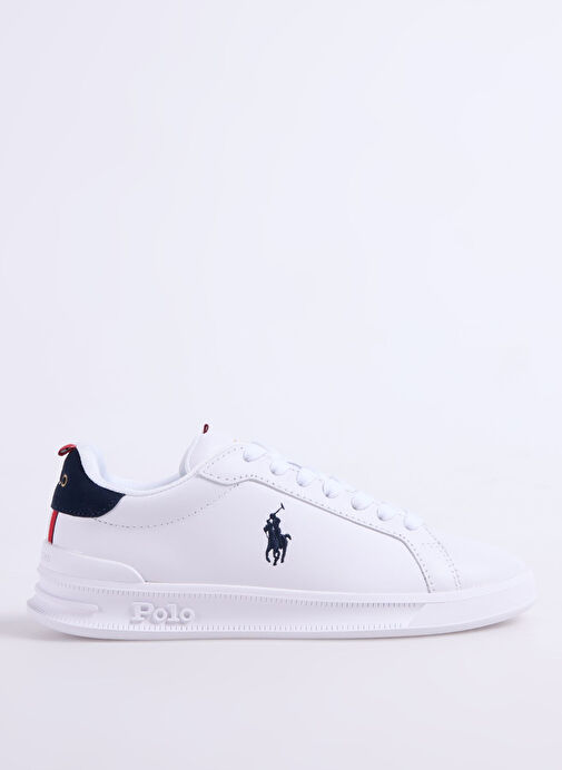 Polo Ralph Lauren Beyaz Kadın Deri Sneaker HERITAGE COURT - Görsel 2