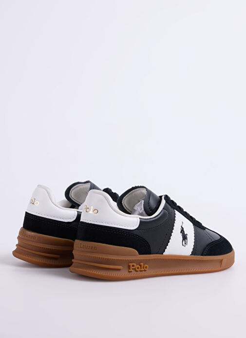 Polo Ralph Lauren Siyah Kadın Deri Sneaker HRT AERA PP - Görsel 4