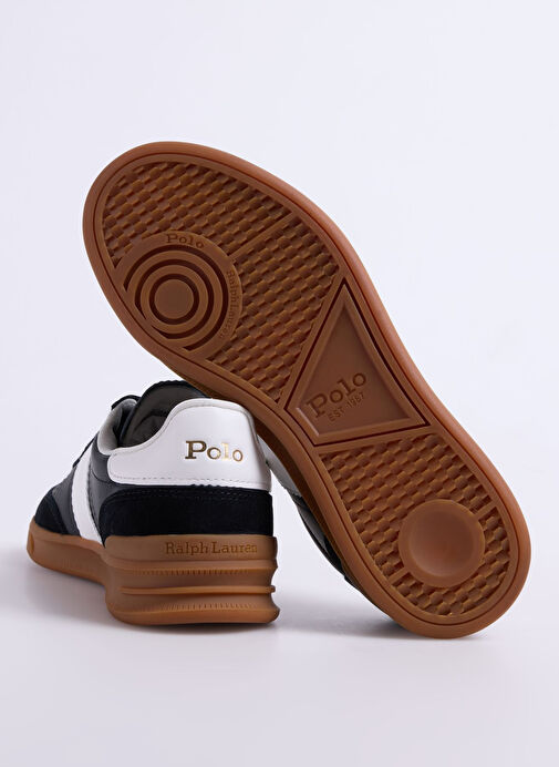 Polo Ralph Lauren Siyah Kadın Deri Sneaker HRT AERA PP - Görsel 5