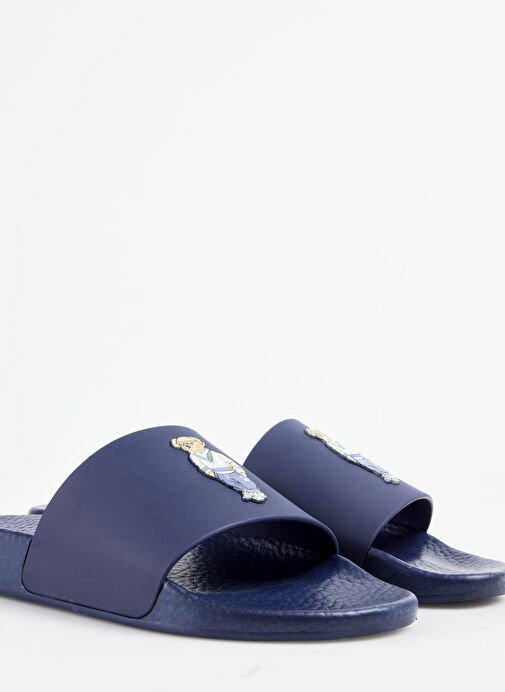Polo Ralph Lauren Lacivert Kadın Terlik POLO SLIDE - Görsel 6