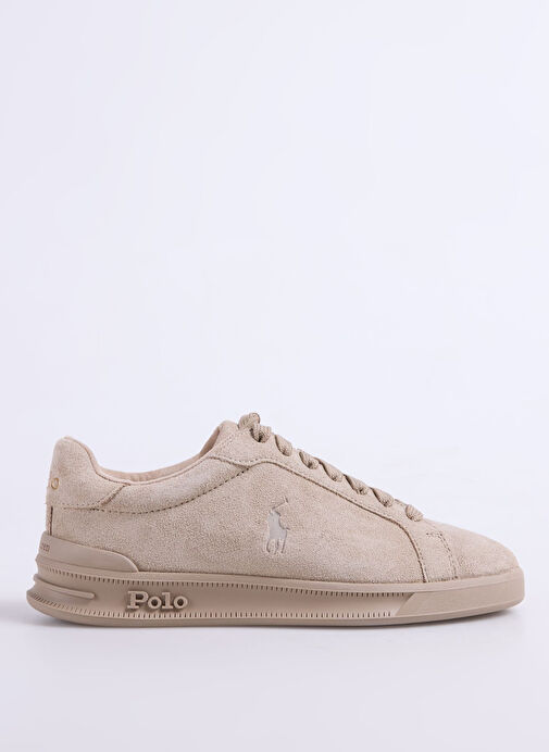 Polo Ralph Lauren Bej Kadın Deri Sneaker HERITAGE COURT - Görsel 2
