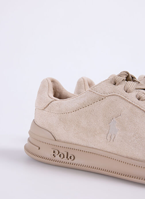 Polo Ralph Lauren Bej Kadın Deri Sneaker HERITAGE COURT - Görsel 6