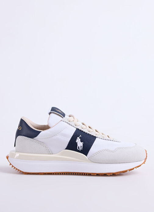 Polo Ralph Lauren Beyaz Kadın Deri Sneaker TRAIN 89 - Görsel 2