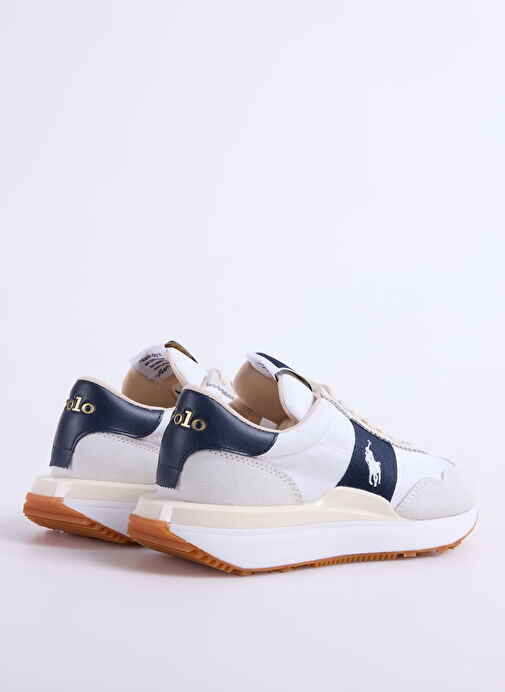 Polo Ralph Lauren Beyaz Kadın Deri Sneaker TRAIN 89 - Görsel 4