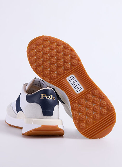 Polo Ralph Lauren Beyaz Kadın Deri Sneaker TRAIN 89 - Görsel 5