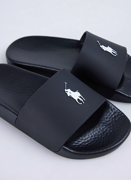 Polo Ralph Lauren Siyah Kadın Plaj Terliği POLO SLIDE - Görsel 6