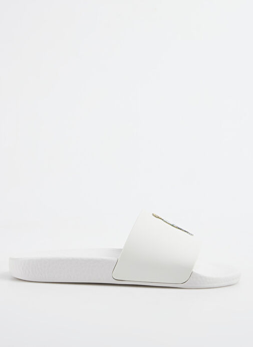 Polo Ralph Lauren Beyaz Kadın Terlik POLO SLIDE - Görsel 2
