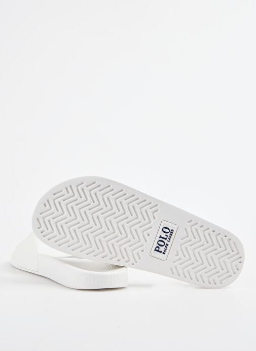 Polo Ralph Lauren Beyaz Kadın Terlik POLO SLIDE - Görsel 5
