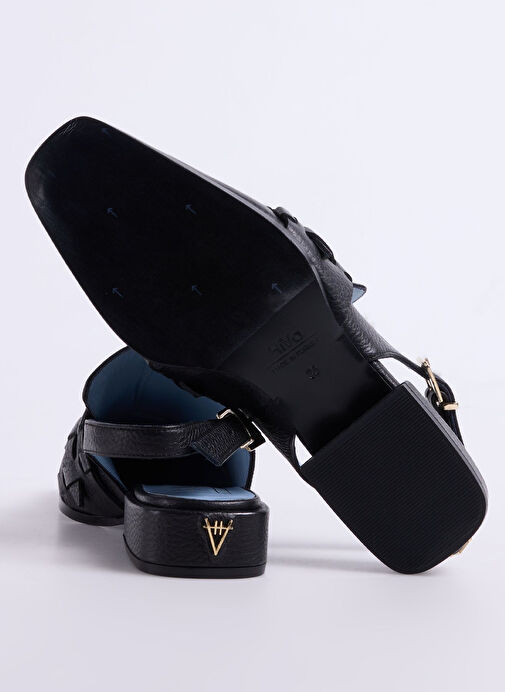 Hiva Atelier Siyah Kadın Deri Loafer HV110321105 - Görsel 5