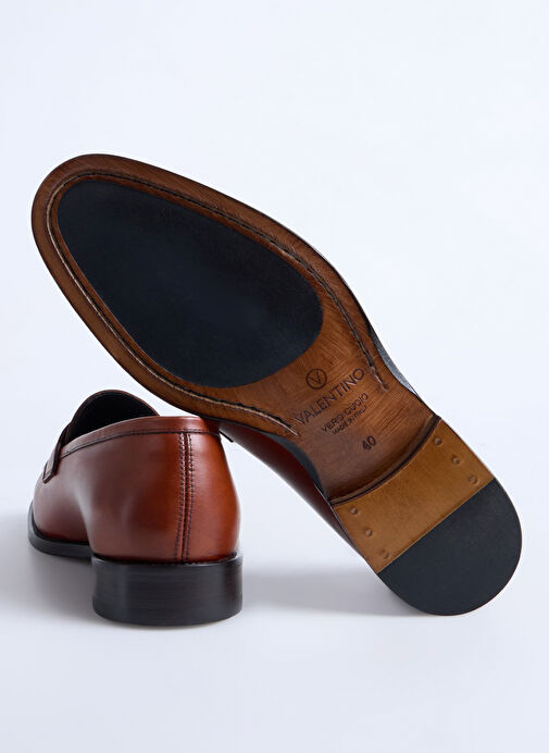 Valentino Kahverengi Erkek Deri Klasik Ayakkabı 92V41404VIT060-CLSC - Görsel 5