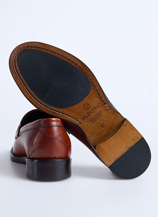 Valentino Kahverengi Erkek Deri Klasik Ayakkabı 92V13503VIT060-CLSC - Görsel 5
