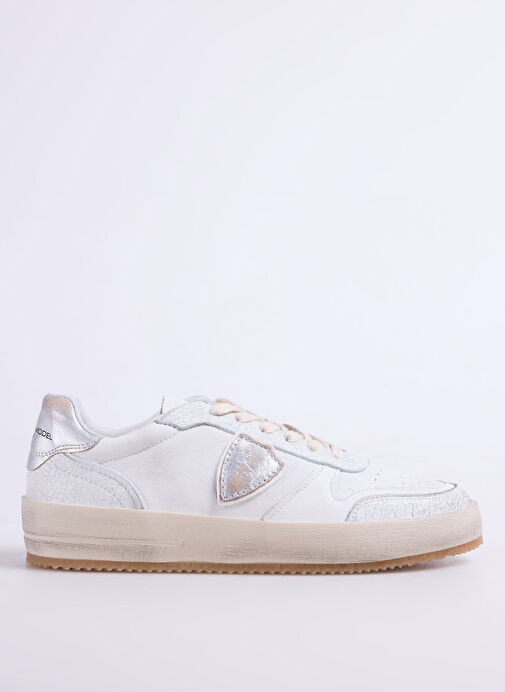Philippe Model Beyaz Erkek Deri Sneaker NICE LOW MAN - Görsel 2