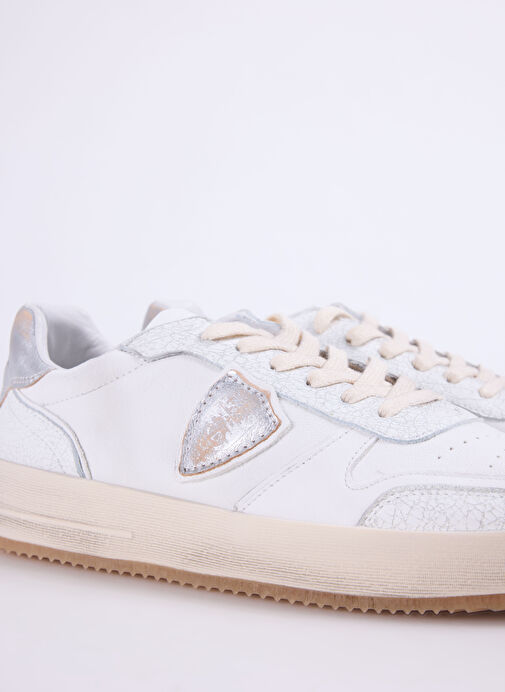 Philippe Model Beyaz Erkek Deri Sneaker NICE LOW MAN - Görsel 6