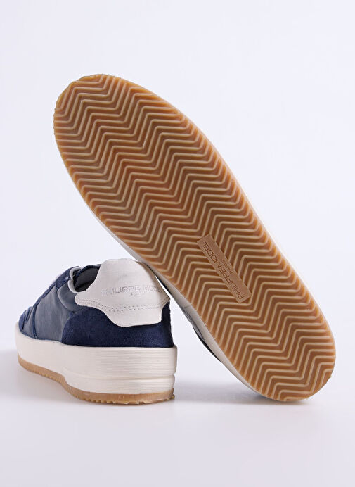 Philippe Model Lacivert Erkek Deri Sneaker NICE LOW MAN - Görsel 5