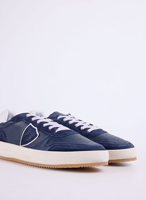 Philippe Model Lacivert Erkek Deri Sneaker NICE LOW MAN - Görsel 6
