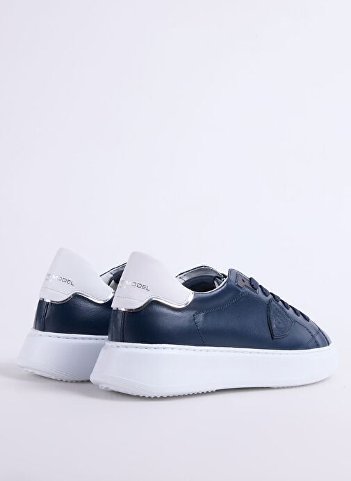 Philippe Model Lacivert Erkek Deri Sneaker TEMPLE LOW MAN - Görsel 4