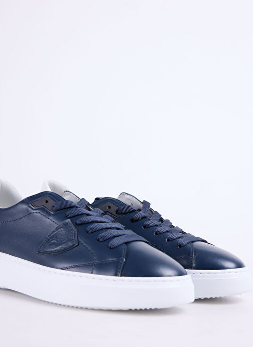 Philippe Model Lacivert Erkek Deri Sneaker TEMPLE LOW MAN - Görsel 6