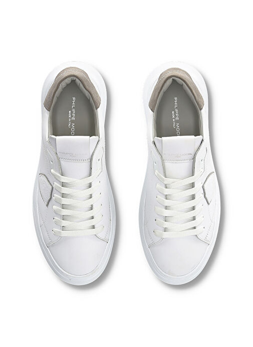 Philippe Model Beyaz Erkek Sneaker TEMPLE LOW MAN - Görsel 5