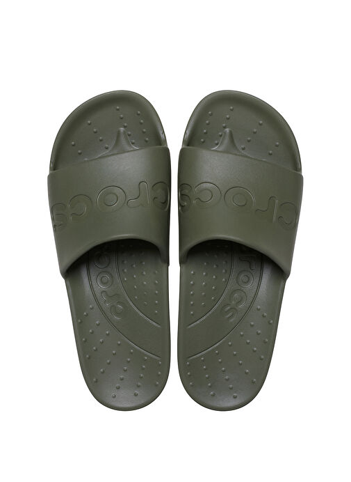 Crocs Haki Erkek Plaj Terliği Crocs Slide - Görsel 5