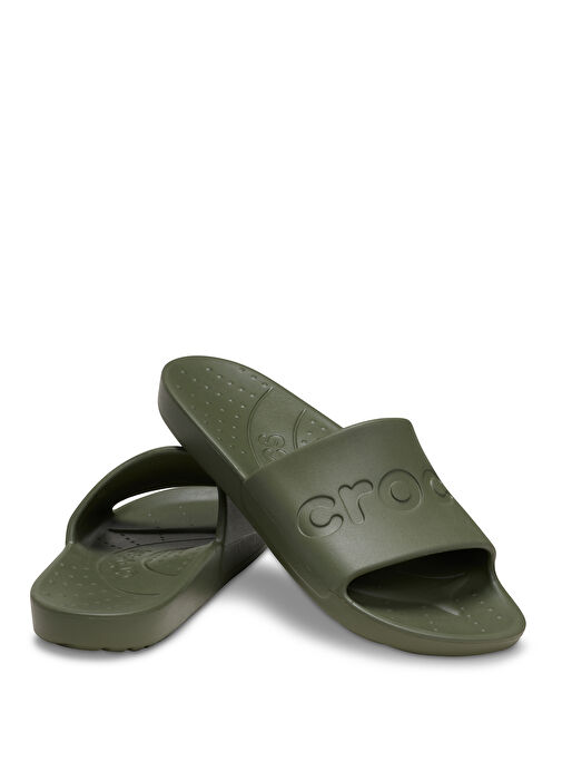 Crocs Haki Erkek Plaj Terliği Crocs Slide - Görsel 6