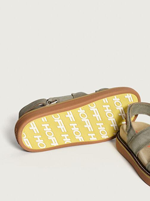 Hoff Haki Kadın Deri Sandalet 12412004 - Görsel 5