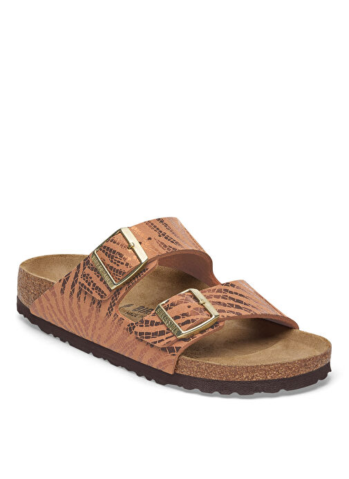 Birkenstock Kahverengi Kadın Deri Terlik ARIZONA BF ANIMAL PRINT - Görsel 2