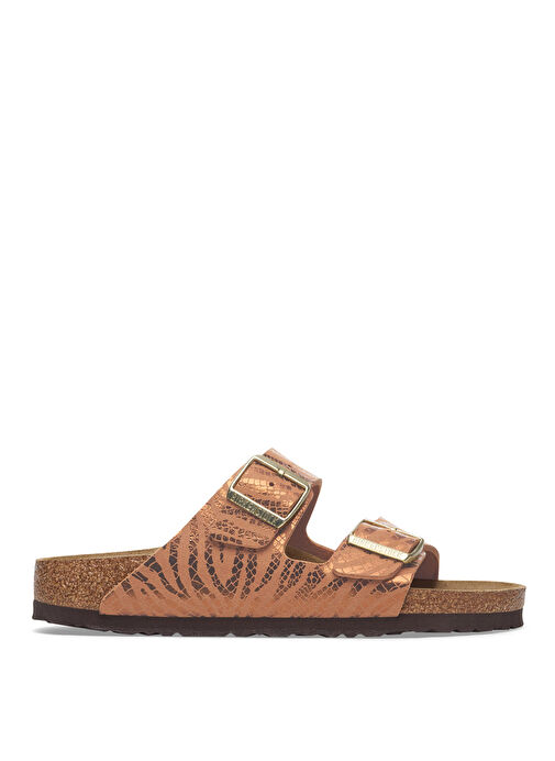 Birkenstock Kahverengi Kadın Deri Terlik ARIZONA BF ANIMAL PRINT - Görsel 3